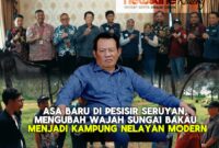 'Pemkab Seruyan mendukung pembangunan Kampung Nelayan yang merupakan ikhtiar nyata pemerintah untuk meningkatkan kesejahteraan masyarakat pesisir dan mendorong produktivitas sektor perikanan agar lebih berdaya saing" (foto : Dokumentasi Setda Seruyan)