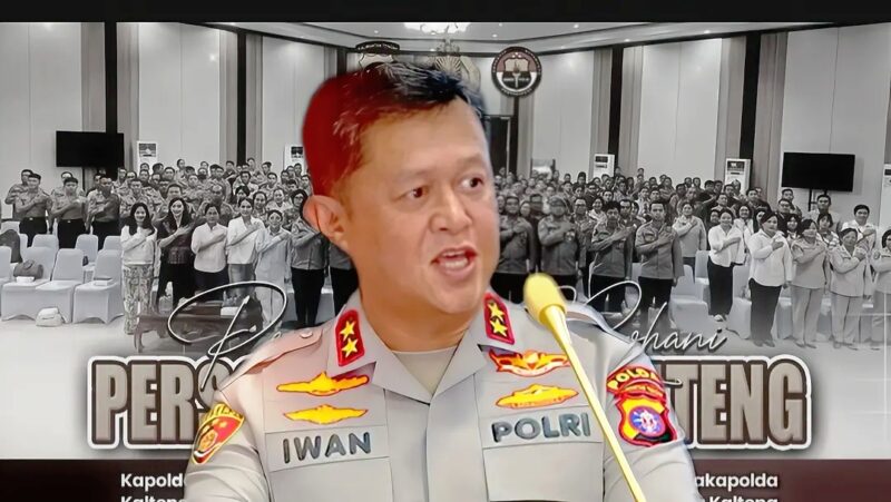 Kapolda Kalteng, Irjen Pol Iwan Kurniawan :
