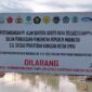 Plang yang pasang Satuan Tugas Penertiban Kawasan Hutan (PKH), dan penertiban kawasan hutan di Area Pertambangan PT. Alam Bahtera Barito Raya, Kabupaten Barito Utara, Sabtu, (11/04/2026). (Foto: INGKIT BS BJAPER/Tim Newsline)
