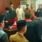 Bupati Seruyan Ahmad Selanorwanda melantik Pejabat Struktural Kepala Dinas Pemadam Kebakaran dan Penyelamatan, Sekretaris Inspektorat Daerah dan Inspektur Pembantu Khusus di Inspektorat Daerah di Aula Kantor Bupati Seruyan, Selasa, (28/4). foto Istimewa 