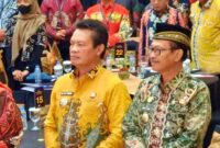 Balikpapan - Bupati Seruyan Ahmad Selanorwanda, SE, M. Si menghadiri Kegiatan Talkshow dan Malam Penganugerar Apresiasi Pemerintah Daerah Berprestasi 2026, bertempat di Convention Hall Lantai C Hotel Platinum Balikpapan, bersama dengan Gubernur/Bupati/Walikota se Kalimantan. Selasa (5/5/2026). (Foto Dokumentasi SEKDA Seruyan)