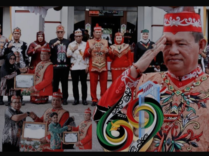Upacara Peringatan Hari Jadi ke-69 Provinsi Kalimantan Tengah Berlangsung Khidmat di Kabupaten Seruyan, Senin (25/5).